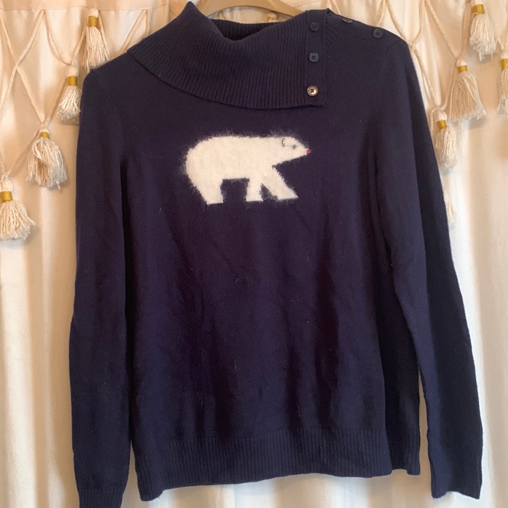 Navy Talbots polar bear sweater